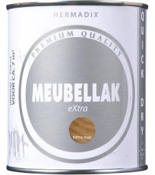 Hermadix Meubellak. Extra mat. Glansvrij. 0.75 ltr. 