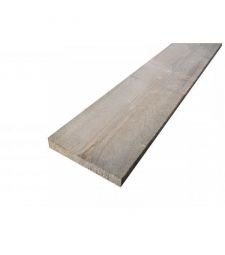 Steigerhout Vergrijsd 2x19.5x250 cm. Dunne uitvoering. ***