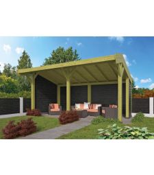 Larch/Douglas DHZ Shed Goor Swedish Battens Untreated