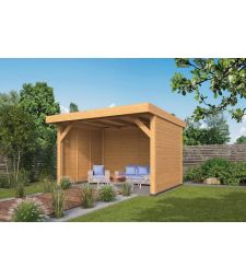 Larch/Douglas DHZ Flat Roof Ommen Swedish Battens Untreated