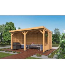 Larch/Douglas DHZ Flat Roof Wezep Swedish Battens Untreated
