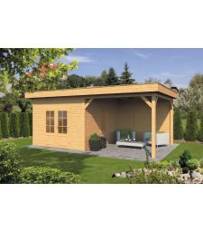 Planed Larch/Douglas Flat Roof Olso L Type 4 