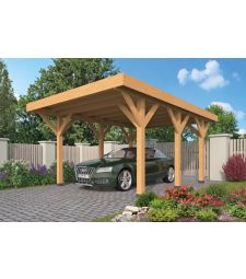 DHZ Carport Lemmer Lariks/Douglas Doe Het Zelf Carport Lemmer. Onbehandeld Larik