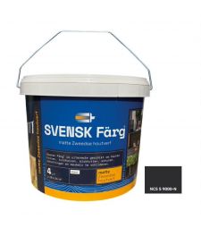 Svensk Matte Zweedse houtverf Zwart 4L.