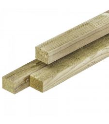 Timmerhout geschaafd geimpregneerd grenen 2.8x3.6x180cm (ronde hoeken)