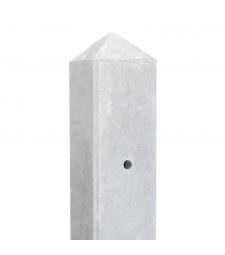 Berton©-paal wit/grijs T-Paal Geul, diamantkop 10x10x280cm scherm 150
