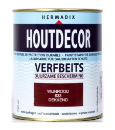 Houtdecor Wijnrood Dekkend