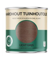 Bio-Based Olie. Hardhout Tuinhoutolie. Licht Grijs.750ML