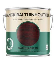 Bio-Based Olie. Bangkirai Tuinhoutolie. Natuur Bruin. 2500ML