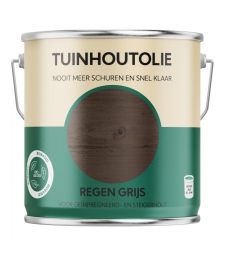 Bio-Based Olie. Tuinhoutolie. Regen Grijs. 2500ML