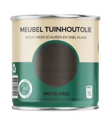 Bio-Based Olie. Meubel Tuinhoutolie. Mistig Grijs. 750ML