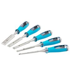 OX Pro Houtbeitelset 6-25mm in etui, 5-delig