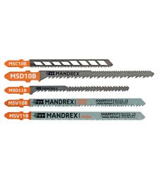 Mandrex Decoupeerzaagbladenset Multi Purpose Pack MSS10B, 5-delig