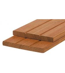 Tuinplank geschaafd Hardhout 1.5x14 cm.