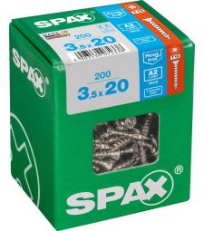 SPAX T-STAR plus A2 roestvrij 3,5x20 L 200 stuks