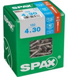 SPAX T-STAR plus A2 roestvrij 4x30 L 150 stuks