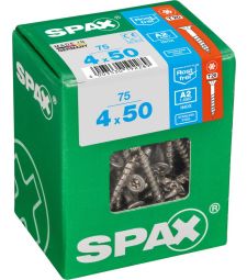 SPAX T-STAR plus A2 roestvrij 4x50 L 75 stuks