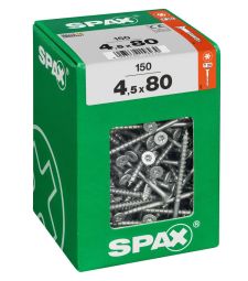 SPAX T-STAR plus WIROX 4,5x80 XXL 150 stuks