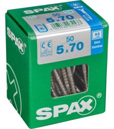 SPAX T-STAR plus A2 roestvrij 5x70 L 50 stuks