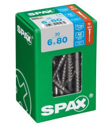 SPAX T-STAR plus A2 roestvrij 6x80 L 30 stuks
