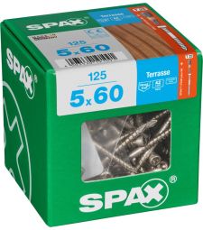 SPAX Terras roestvrij A2  5x60 XXL 125 stuks