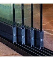 Glazenschuifwandset compleet - Inbouwhoogte 228-232cm - Paneelbreedte 82 cm - Br