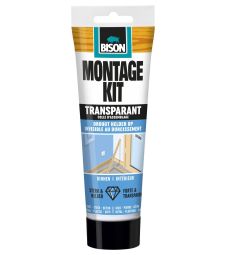 Bison montagekit transparant -250gr/hangtube