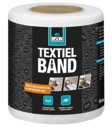 Bison rubber seal textielband rol -10cmx10mtr