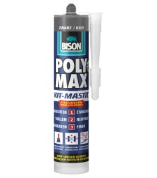 Bison polymax kit zwart-280ml/koker
