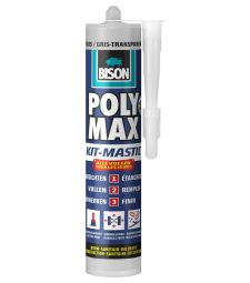 Bison polymax kit transparant grijs -280ml/koker
