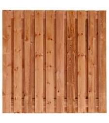 Tuinscherm Zürich Bruin Geïmpregneerd 180 x 180 cm