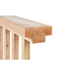 Afdeklat voor tuinhek perfect Douglas 4,5 x 13,5 x 280 cm