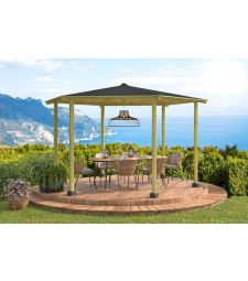 Prieel Groot. Groen geimpregneerd, geschaafd vuren