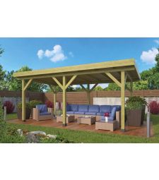 Prieel Modern Excellent Rechthoek vuren groen geïmpregneerd