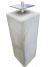 Betonpoer Grijs 15x18x50 cm. Excl. hoogteverstelling.