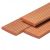 Bangkirai hardhout FSC vlonderplank 21x120mm Groef / glad.