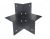 Pergola Hoekverbinding zwart gecoat  drieweg 115x115mm voor palen 120-150mm zwar