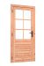 Deur Enkel Met Raam RS Red Class Wood. Afmeting 100 x 205CM