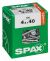 SPAX T-STAR plus WIROX 4,5x40 L 100 stuks