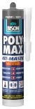 Bison polymax kit zwart-280ml/koker