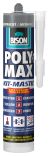 Bison polymax kit antraciet -280ml/koker