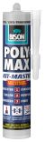 Bison polymax kit transparant grijs -280ml/koker