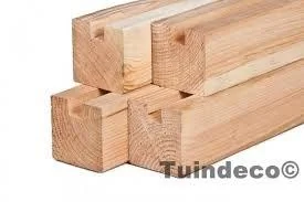 Douglas pile end post planed 11.5x11.5x300 cm.