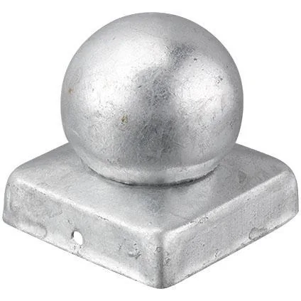 Cover cap post metal ball head 71 x 71 mm Zinc.