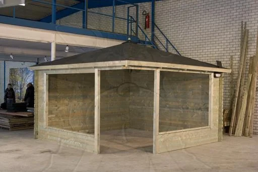Log cabin gazebo Marit B400xD400 cm. 
