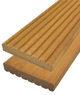 Hardwood decking board groove/slippery Bangkirai 2.1x14.5 cm.