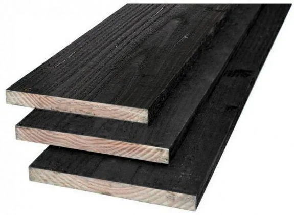 Douglas fine sawn black impregnated 3.2x20x500 cm.