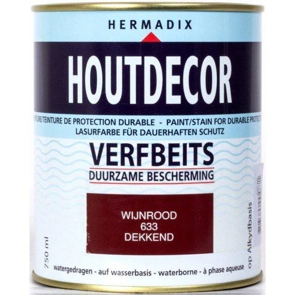 Houtdecor Wijnrood Dekkend