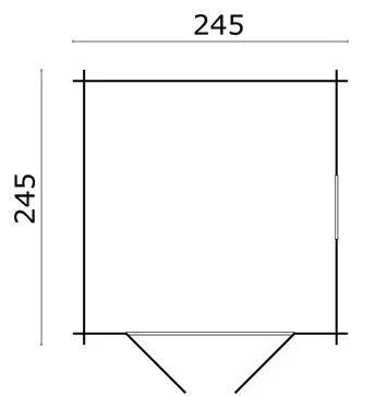 Valery summerhouse B245xD245 cm. 