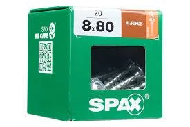 SPAX HI.FORCE WIROX 8x80 BOX 50 stuks